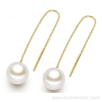 Popular 14K 18K Fresh Water Pearl Stud Earrings